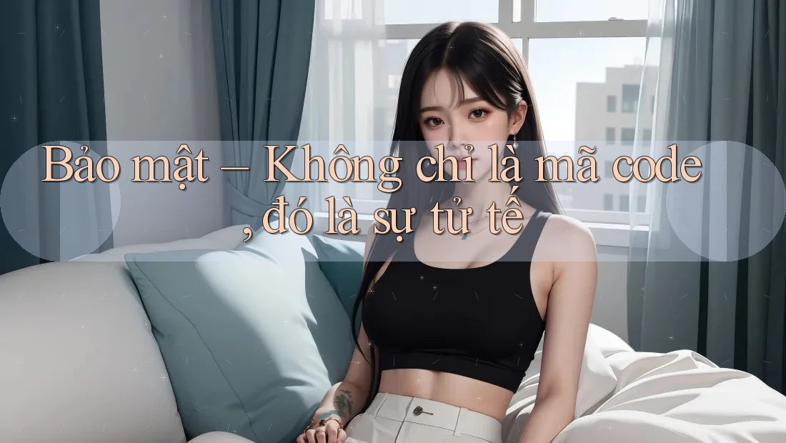 Bảo mật – Không chỉ là mã code, đó là sự tử tế Bảo mật – Không chỉ là mã code, đó là sự tử tế