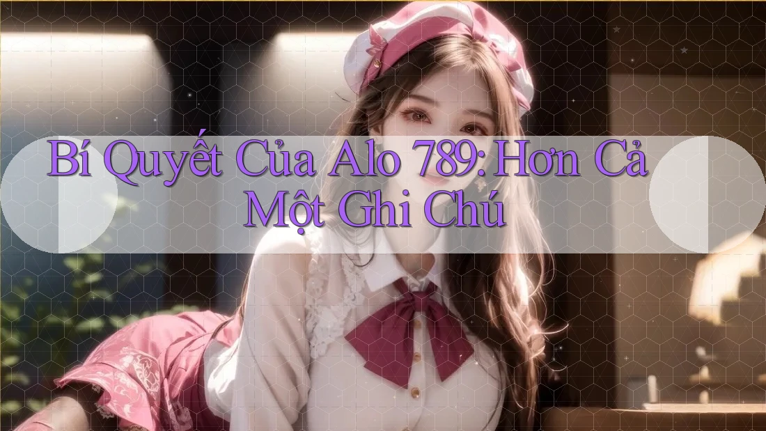 Bí Quyết Của Alo 789: Hơn Cả Một Ghi Chú Bí Quyết Của Alo 789: Hơn Cả Một Ghi Chú