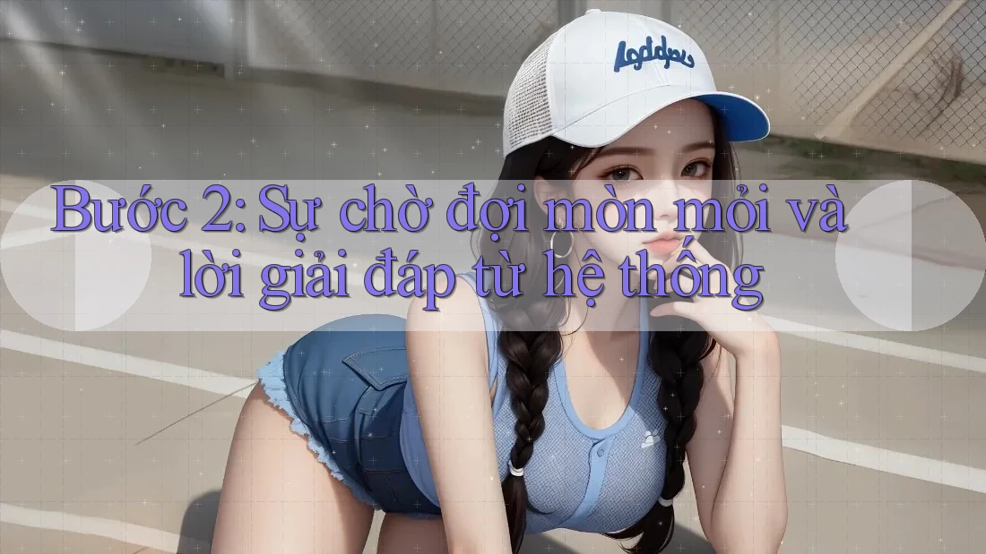 Bước 2: Sự chờ đợi mòn mỏi và lời giải đáp từ hệ thống Bước 2: Sự chờ đợi mòn mỏi và lời giải đáp từ hệ thống