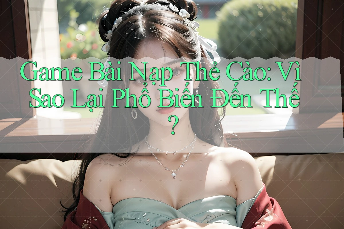 Game Bài Nạp Thẻ Cào: Vì Sao Lại Phổ Biến Đến Thế? Game Bài Nạp Thẻ Cào: Vì Sao Lại Phổ Biến Đến Thế?