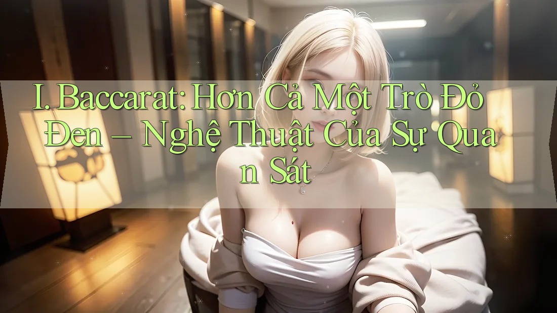 I. Baccarat: Hơn Cả Một Trò Đỏ Đen – Nghệ Thuật Của Sự Quan Sát