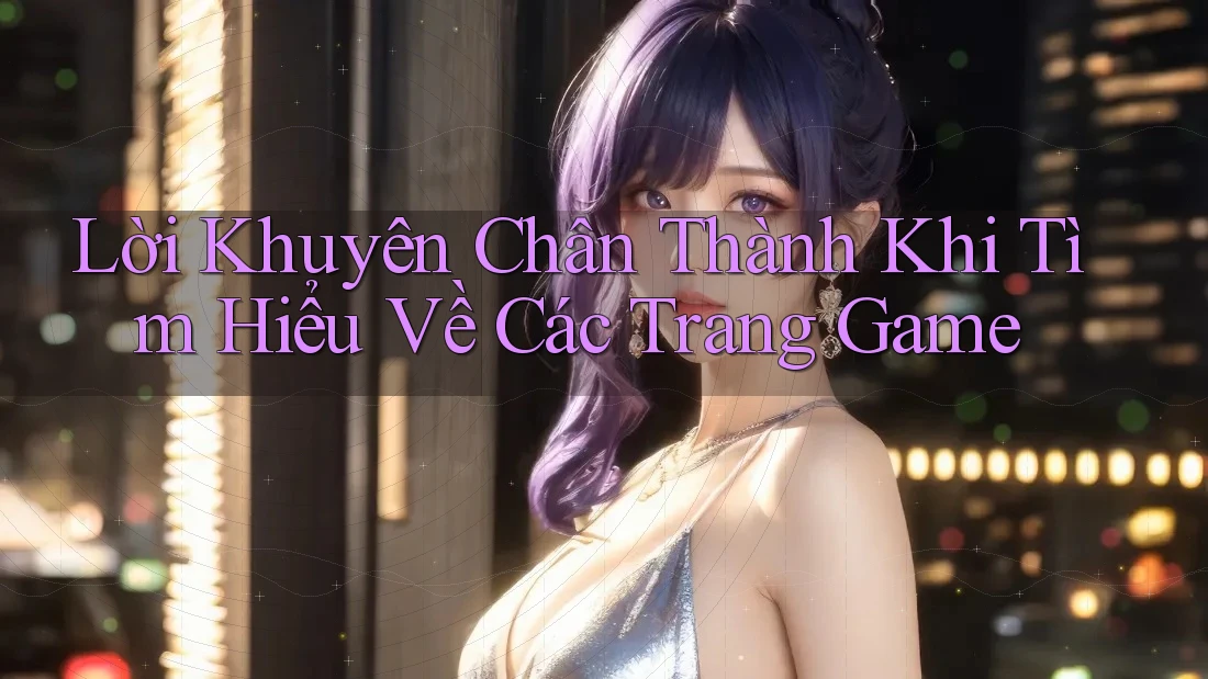 Lời Khuyên Chân Thành Khi Tìm Hiểu Về Các Trang Game Lời Khuyên Chân Thành Khi Tìm Hiểu Về Các Trang Game