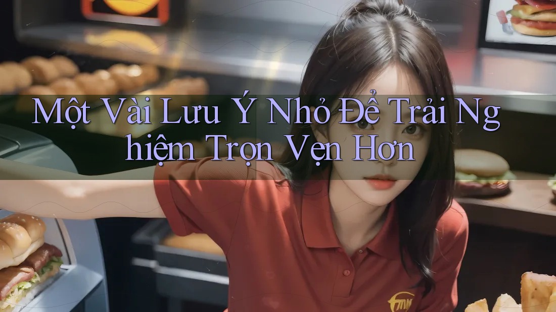 Một Vài Lưu ý Nhỏ Để Trải Nghiệm Trọn Vẹn Hơn