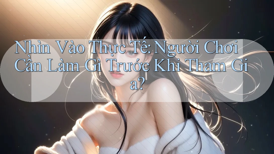 Nhìn Vào Thực Tế: Người Chơi Cần Làm Gì Trước Khi Tham Gia? Nhìn Vào Thực Tế: Người Chơi Cần Làm Gì Trước Khi Tham Gia?