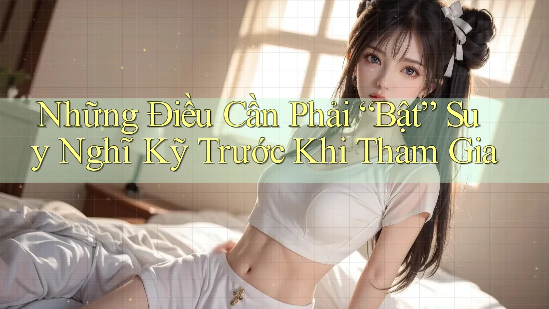 Những Điều Cần Phải “Bật” Suy Nghĩ Kỹ Trước Khi Tham Gia Những Điều Cần Phải “Bật” Suy Nghĩ Kỹ Trước Khi Tham Gia