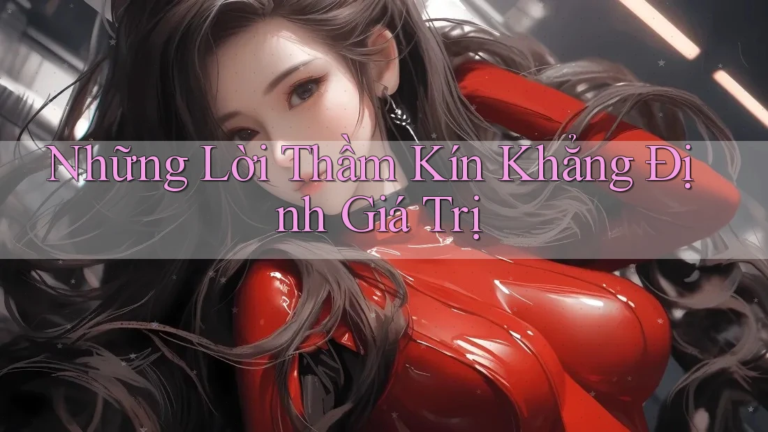 Những Lời Thầm Kín Khẳng Định Giá Trị Những Lời Thầm Kín Khẳng Định Giá Trị