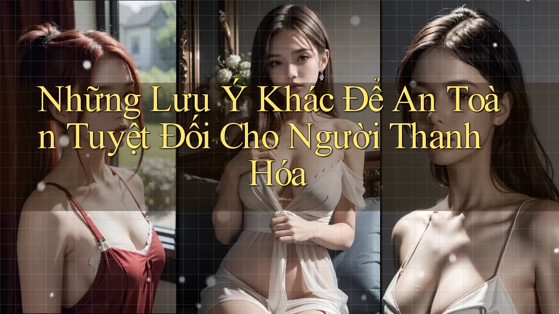Những Lưu Ý Khác Để An Toàn Tuyệt Đối Cho Người Thanh Hóa