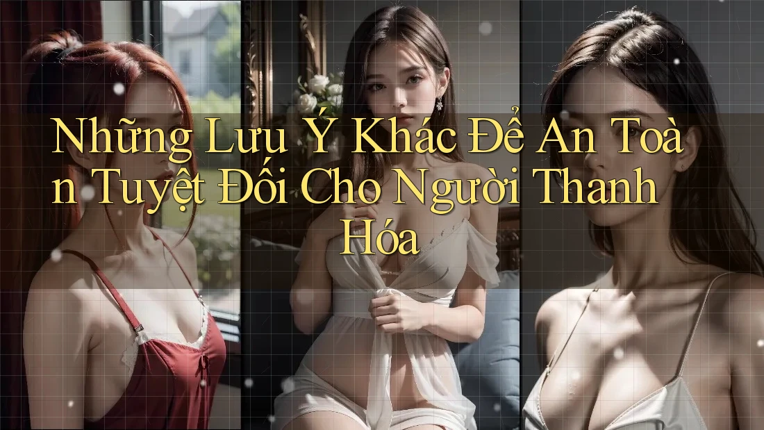 Những Lưu Ý Khác Để An Toàn Tuyệt Đối Cho Người Thanh Hóa
