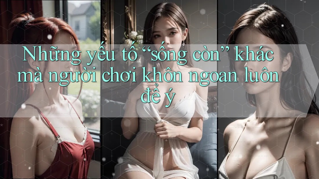 Những yếu tố “sống còn” khác mà người chơi khôn ngoan luôn để ý Những yếu tố “sống còn” khác mà người chơi khôn ngoan luôn để ý