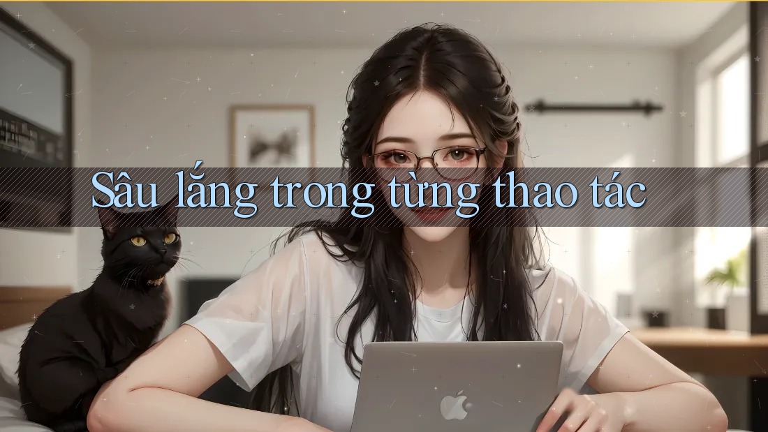 Sâu lắng trong từng thao tác Sâu lắng trong từng thao tác