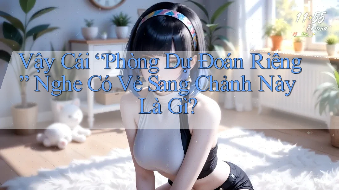 Vậy Cái “Phòng Dự Đoán Riêng” Nghe Có Vẻ Sang Chảnh Này Là Gì? Vậy Cái “Phòng Dự Đoán Riêng” Nghe Có Vẻ Sang Chảnh Này Là Gì?