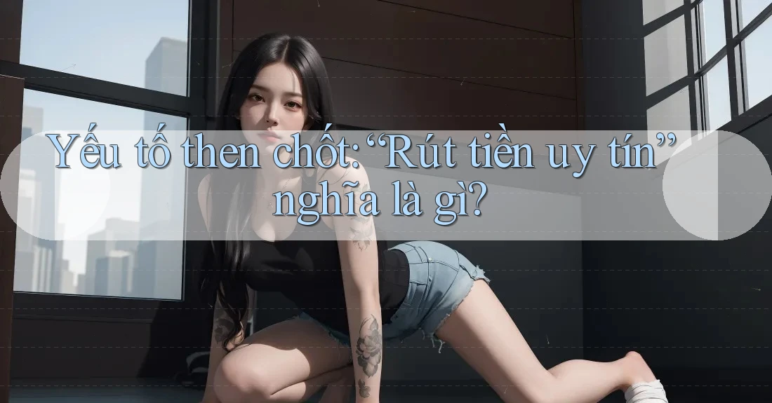 Yếu tố then chốt: “Rút tiền uy tín” nghĩa là gì? Yếu tố then chốt: “Rút tiền uy tín” nghĩa là gì?